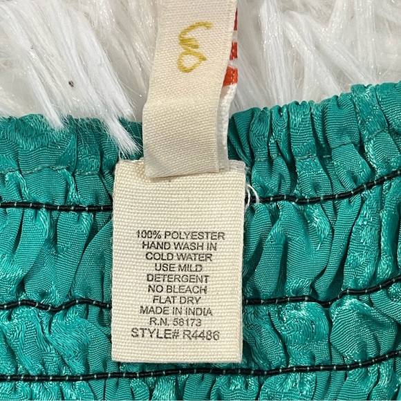 Anthropologie RAGA Maxi Dress Size Large Front Keyhole Tiered Floral Print - Picture 12 of 13